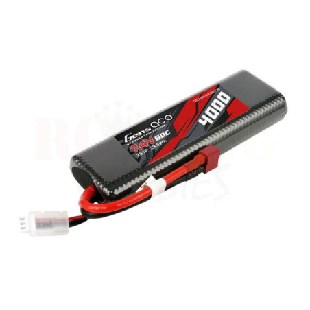Gens Ace 4000mah 2S 7.4v 60C Hard Case Li-Po Battery Pack
